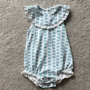 Lila and Hayes crab baby girl bubble